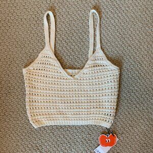 Cider crochet-style crop top